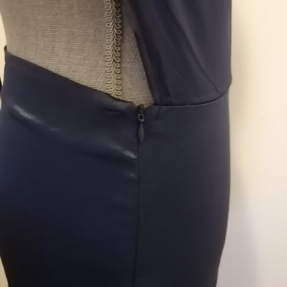 Midnight Blue Open-Back Satin Party/Occasion Dress by Zaful, BNWT - Picture 6 of 12